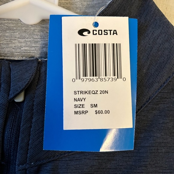 Costa Del Mar Quarter Zip Adult Small Navy - Never worn - Picture 3 of 6